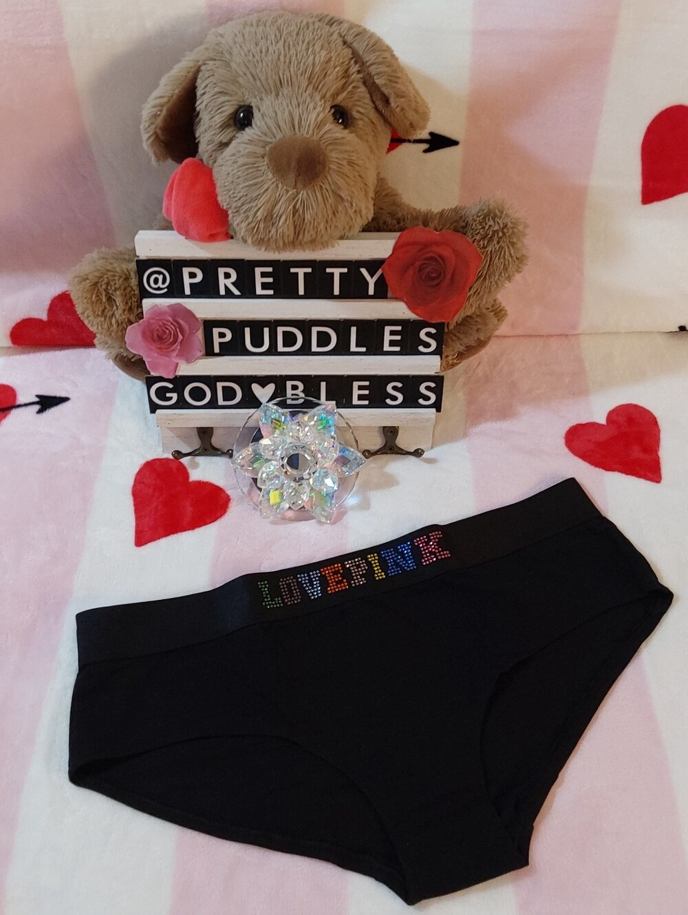 🌈 #1 PINK RAINBOW 💎 BLING 💎 HIPSTER PANTY 🌈